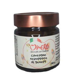 Castagne Garessine Sciroppate al Genepy 260g