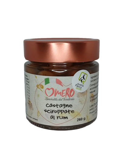 Castagne Garessine Sciroppate al Rum 260g